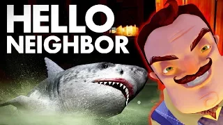 Привет Сосед и Его Акула Хотят Меня Поймать! - Hello Neighbor Привет Сосед