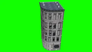 FREE HD Green Screen - ABANDONED - FIVE STORY BUILDING