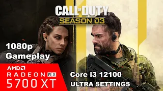 Call Of Duty Modern Warfare 2 Season 3 Gameplay RX 5700 XT Core i3 12100 Ultra Settings