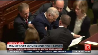 Minnesota governor collapses