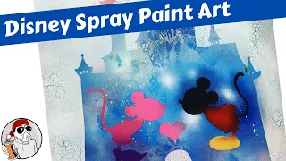 Mickey & Minnie Mouse Spray Paint Art - by SprayArtGuy