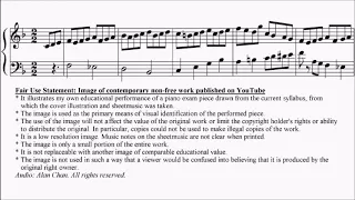 LCM Piano 2018-2020 Grade 6 List A3 Pegler Corroco Molto Sheet Music