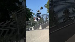 FRONTFLIP TO CONCRETE🔥🔥🛴 #scooter #scootering #skatepark