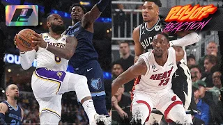 Grizzlies/Lakers & Bucks/Heat (Ft. @LegendOfWinningNBA, @TicketTVmedia) | NBA Playoff Reaction