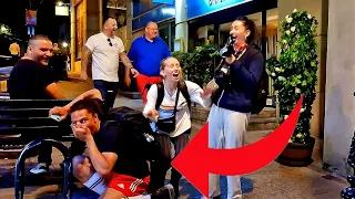 BUSHMAN PRANK- HE FELL DOWN!! AWESOME REACTIONS 2023