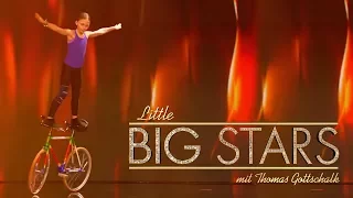 Waghalsige Kunstrad-Akrobatik (Ceyda) | Little Big Stars mit Thomas Gottschalk | SAT.1