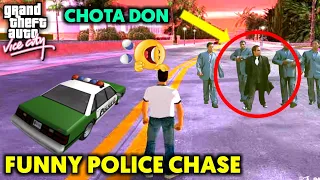 Chota Don In Gta Vice City Funny Moments Hindi | Funny Police Chase in GTA Vice city