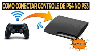 Como Conectar Controle de PS4 no PS3 Sem Fio (2024)