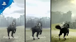 SHADOW of the COLOSSUS REMAKE - Comparativa GRÁFICA PS2 vs PS3 vs PS4 Pro - PlayStation 4 Gameplay