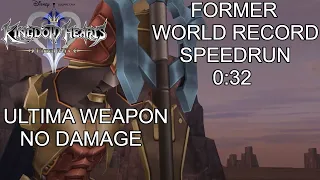 KH II FM CM Lingering Will Speedrun 0:32 [FORMER WORLD RECORD] Ultima Weapon