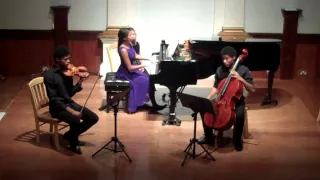 Kanneh-mason Trio plays Mendelssohn piano trio in d minor 2nd movement