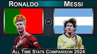 Messi vs Ronaldo All Time Stats Comparison