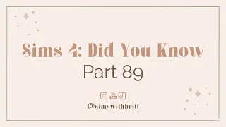 Sims 4: Did You Know? Part 89 | Change Item Size | Mac/Pc | #nocc #shorts #tutorial #sims4