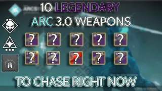 10 Must Have Legendary Weapons To Use With Arc 3.0 #destiny2