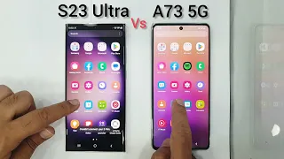 Samsung S23 Ultra vs A73 5G | speed test end Comparison 🔥