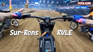 "Those are badass!" | Sur-Ron vs. Snow | Racing Ronnie Mac