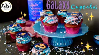 Galaxy Cupcakes mit Gewinnspiel / Saftige Schokomuffins & Frosting / Unter einem guten Stern