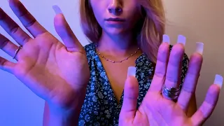 ASMR Hand Movements Hypnosis No Talking | Headache relief | Visual Triggers | Multi layered | Rain