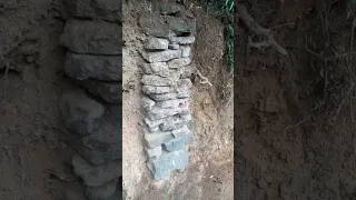 Firecracker in Stone Wall inside 👻🤪 #firecracker #fireworks #firestick #experiment #viral #shorts