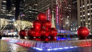 NYC Christmas 2023 ✨ Rockefeller Center Christmas Tree, Saks Light Show, Radio City Music Hall, LEGO