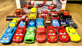 Looking for Disney Pixar Cars: Lightning McQueen, Sally, Francesco, Chick Hicks, Smokey, Jack Storm