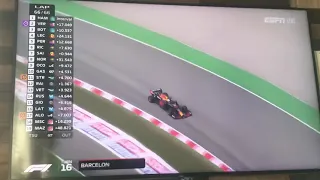 Final lap of f1 Spanish Grand Prix