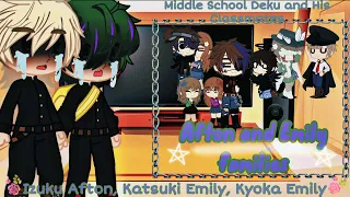 Middle school Deku and his class react to Afton and Emily families || Gacha sisters