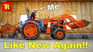 Reviving And DRIVING A 30 Year Old Kubota TRACTOR!!