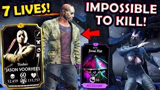 MK Mobile. Slasher Jason Has 7 LIVES! This Gear Makes Him IMPOSSIBLE to Kill!