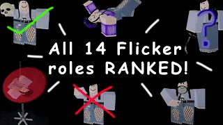 Ranking EVERY SINGLE Roblox Flicker role!!