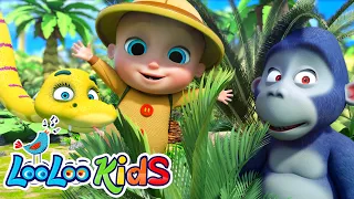 Down In The Jungle | 60 Minutes Special | more Kids Songs and Nursery Rhymes - LooLoo Kids