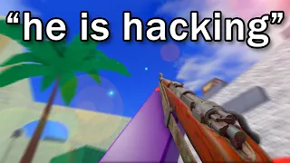 They Really Thought I Was Hacking  (Roblox No Scope Arcade)