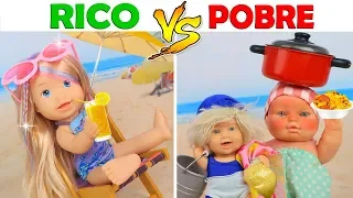 RICH VS POOR ON THE BEACH