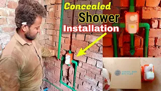 How to install diverter | Concealed shower fitting | Body shower