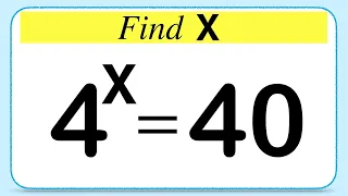 Nice Logarithm Math Simplification |Find the Value of X