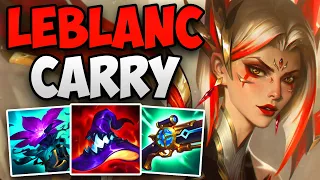 CHALLENGER MID LANER SOLO CARRIES HIS TEAM WITH LEBLANC | CHALLENGER LEBLANC MID GAMEPLAY | 14.11