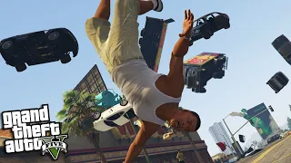 FRANKLIN TURNS OFF GRAVITY in LOS SANTOS (GTA 5 Mods)