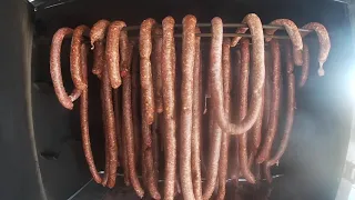 Smoking 110 Pounds of Deer Sausage