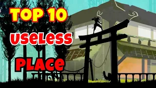 Top 10 most useless places in Ninja Arashi 2