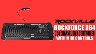 HOW to Program DMX lights for BEGINNERS w Rockville Rockforce 384!