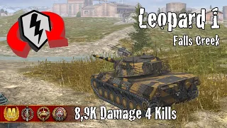 Leopard 1  |  8,9K Damage 4 Kills  |  WoT Blitz Replays