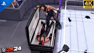 WWE 2K24 - The Undertaker VS Kane - Casket Match | 4K PS5