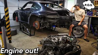 ABANDONED 997 TURBO RACE CAR BUILD - Stripping it Down