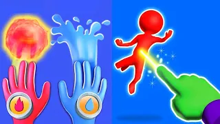 Elemental Gloves 🆚 Magic Finger - All Level Gameplay Walkthrough Android iOS - NEW COOL MOBILE GAME