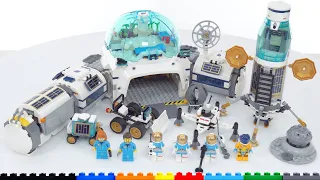 LEGO City (Space) Lunar Research Base 60350 review! Semi-realistic NASA-inspired moon playset