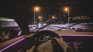 Rainy Night Drive In RS6 - Assetto Corsa