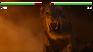 Simba vs. Scar WITH HEALTHBARS | Final Fight | HD | The Lion King 2019