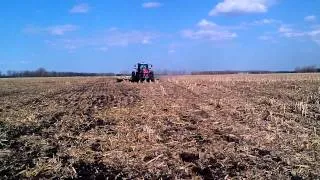 Massey Ferguson 8650 tilling in Manitoba