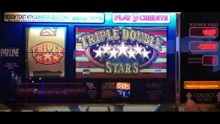 CLASSIC OLD SCHOOL CASINO SLOTS: TRIPLE DOUBLE STARS SLOT PLAY!