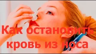 Как остановить кровь из носа